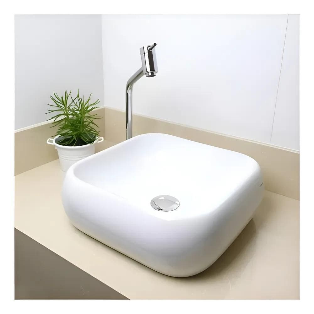 Torneira P/Lavatório Link 45 Slim 1/4 Bica Alta Sobrepor -