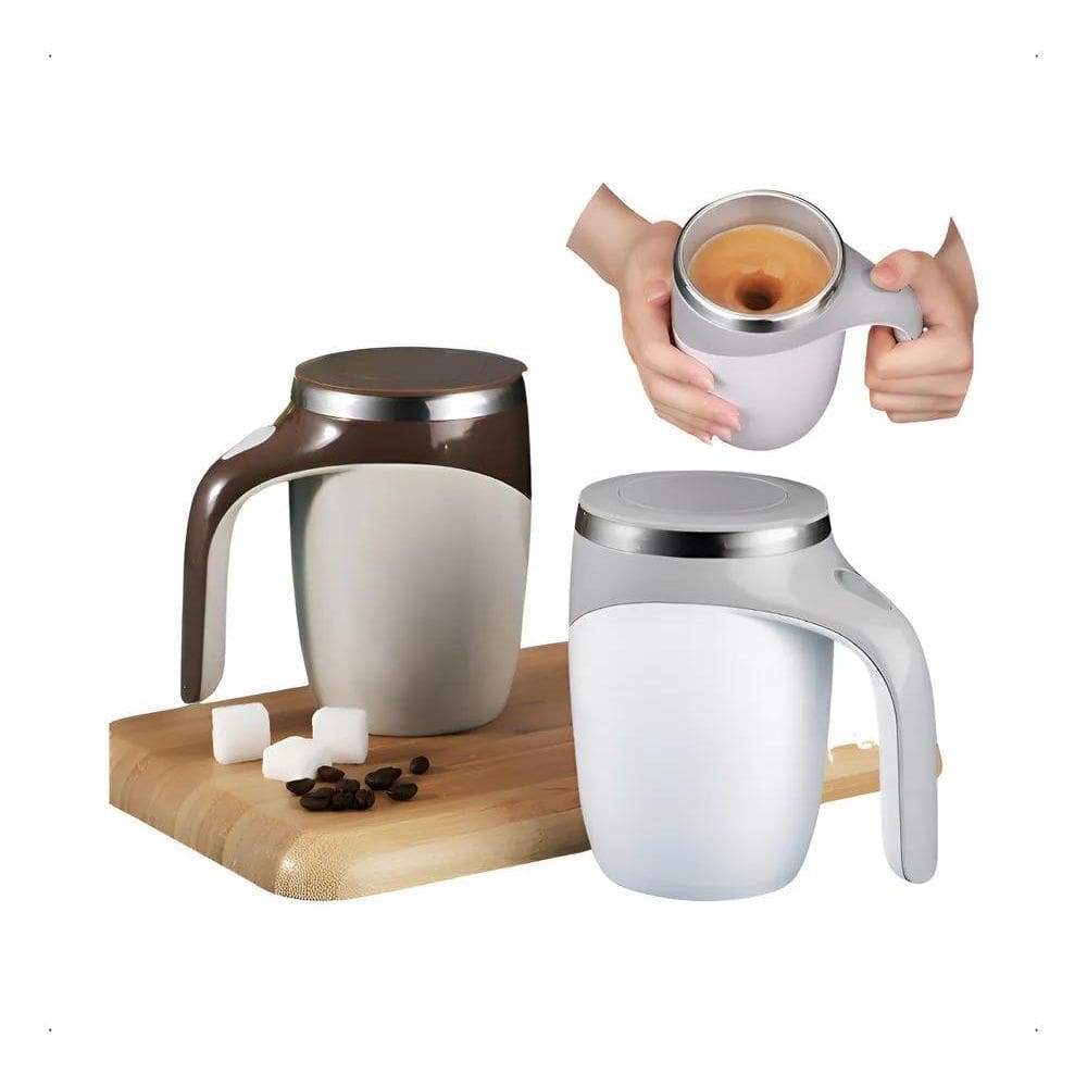 Caneca Térmica Copo Magnética Misturador Mixer Café 380Ml -