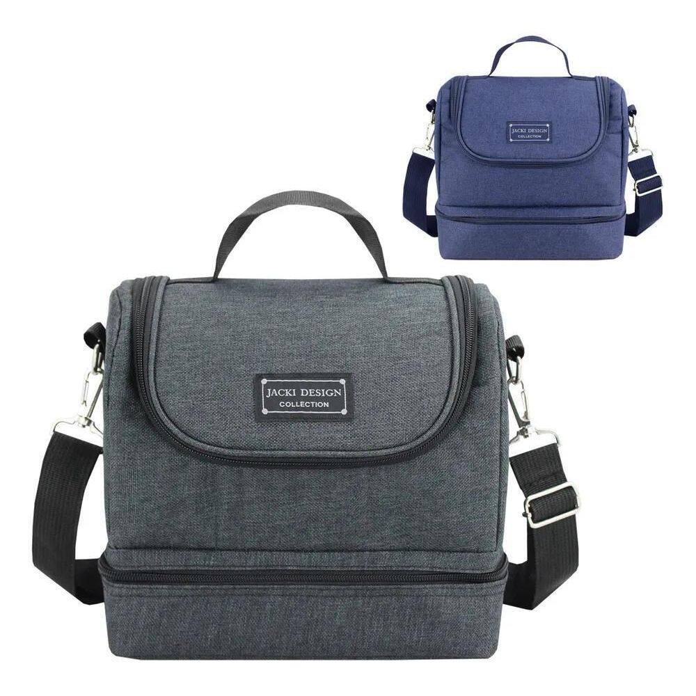 2X Bolsa Térmica Lancheira Bag Fitness Porta Marmita Divisór