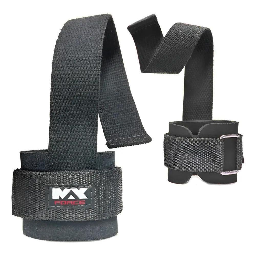 Fita Strap Munhequeira Faixa De Pulso Grip Luva Max F Preto