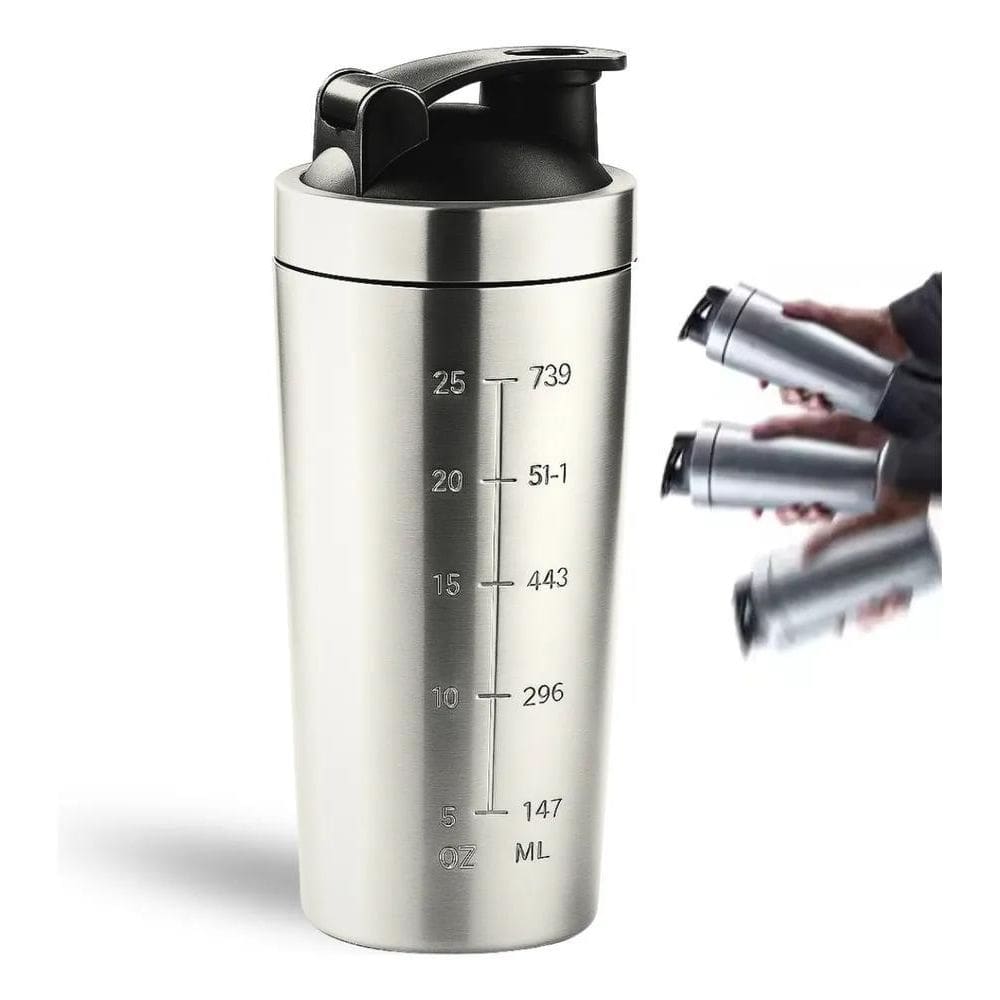 2X Coqueteleira Academia Garrafa Inox