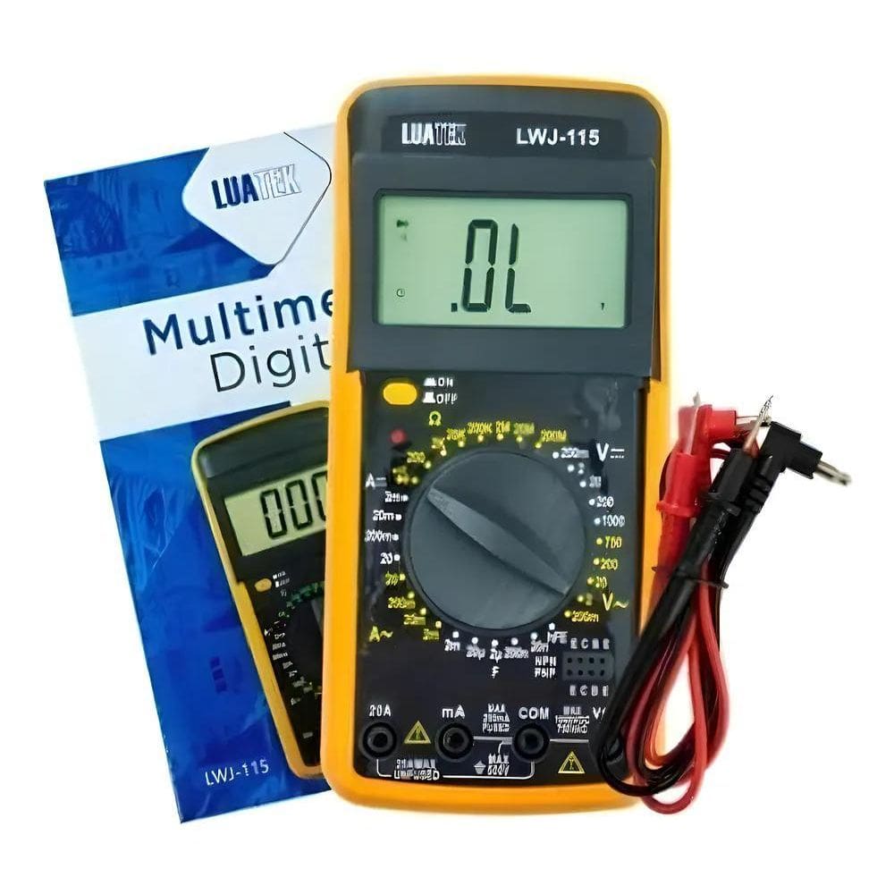 Multimetro Digital Automotivo Com Cabo Aviso Sonoro Dt9205A
