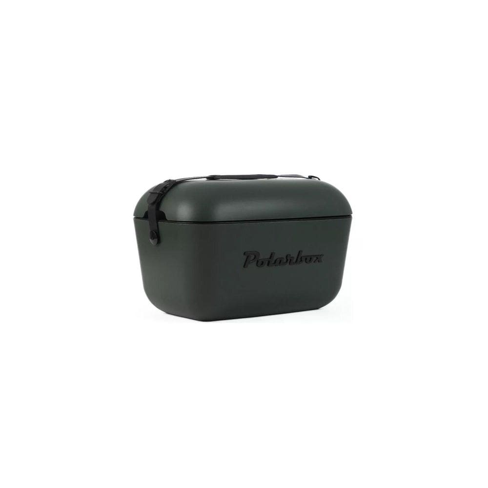 Bolsa Térmica Cooler Retrô Alça Em Couro 20 L Floresta Verde