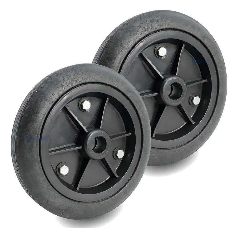 2 Roda Carrinho Diâmetro 9 Polegada Pvc Furo 7/8 120Kg Carga