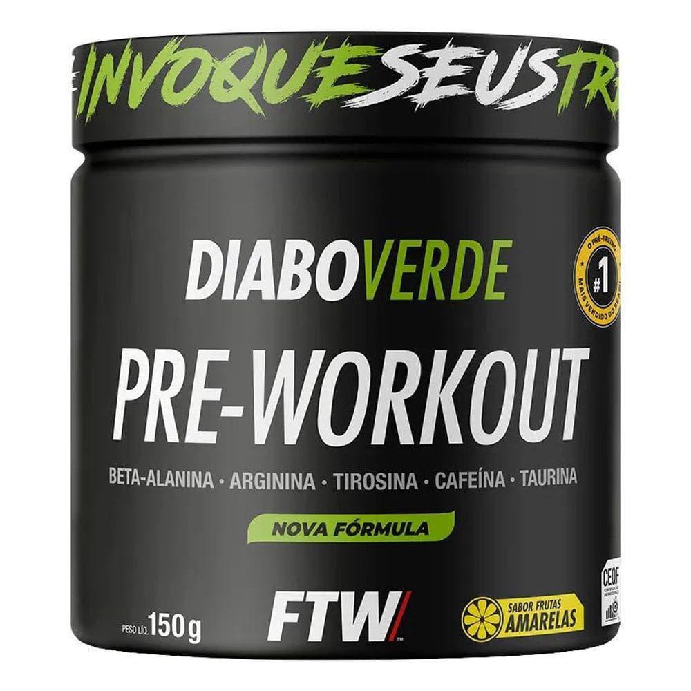 2X Suplemento Em Pó Pre Treino Pre Workout Pote 150G Sabor F