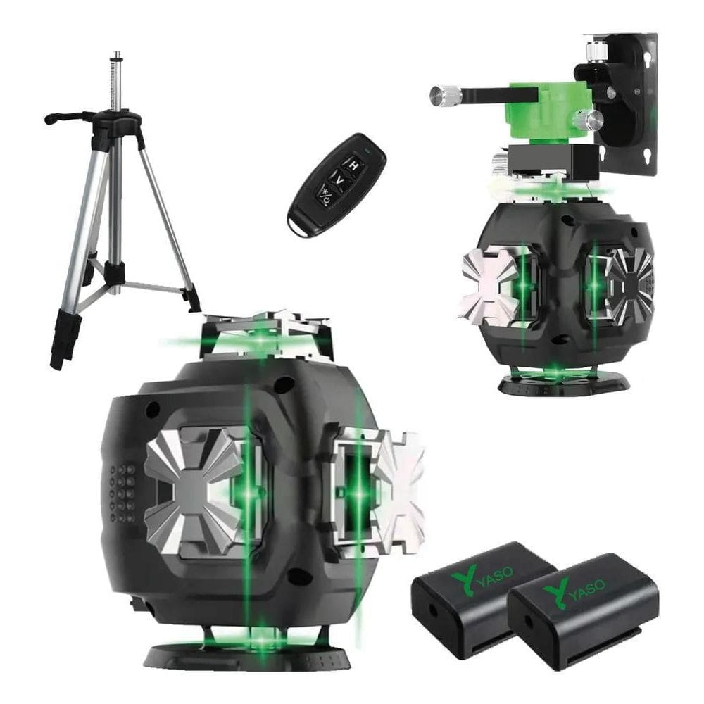 Nível A Laser 16 Linhas Verde Automático 360 4D + Tripé