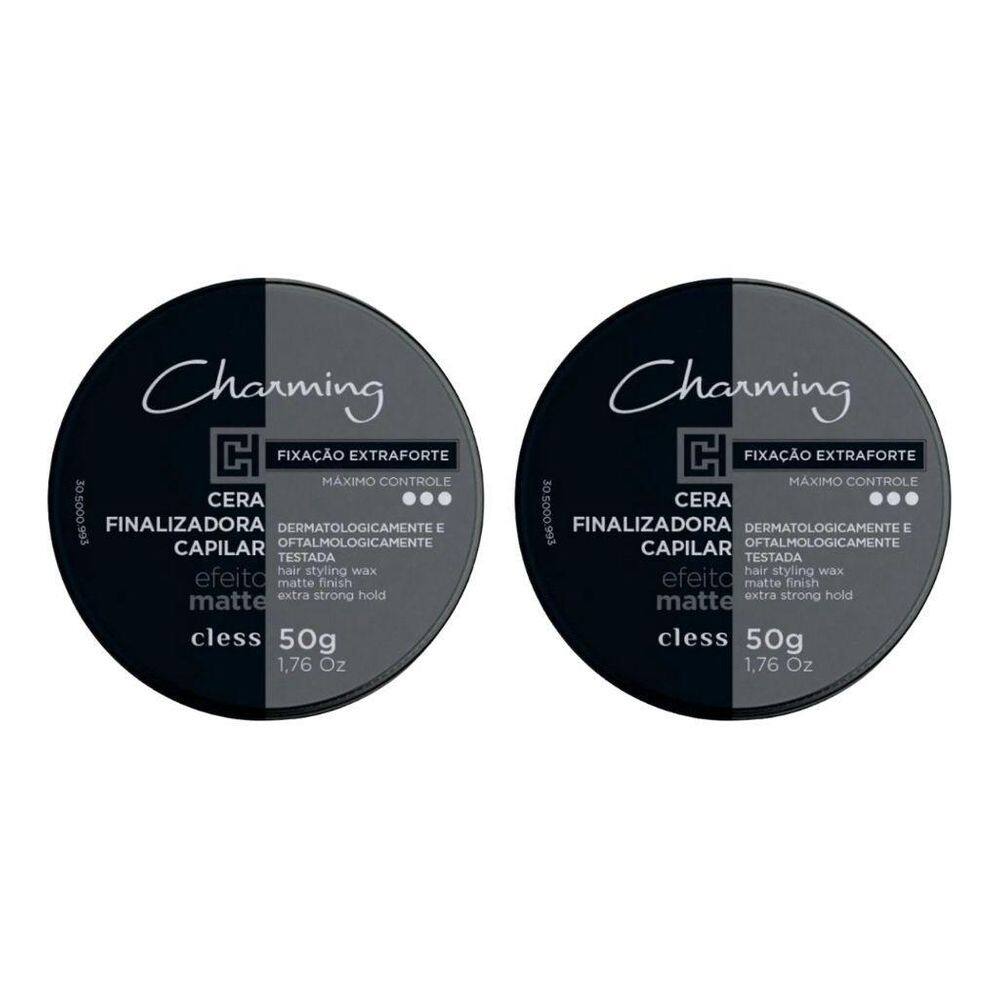 Cera Charming Capilar 50G Matte Extra Forte - Kit Com 2Un