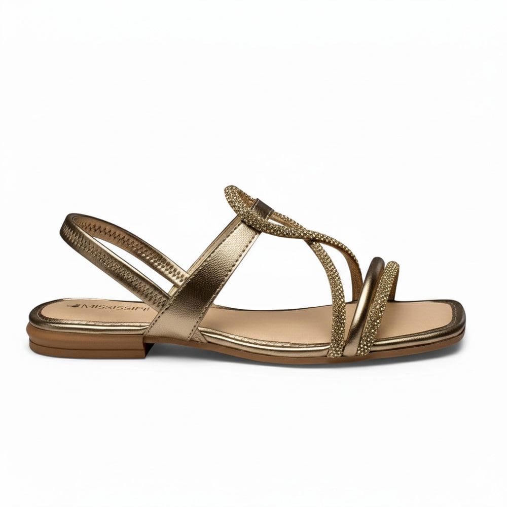 Sandália Rasteira Feminina Calce Fácil Mississipi MF843