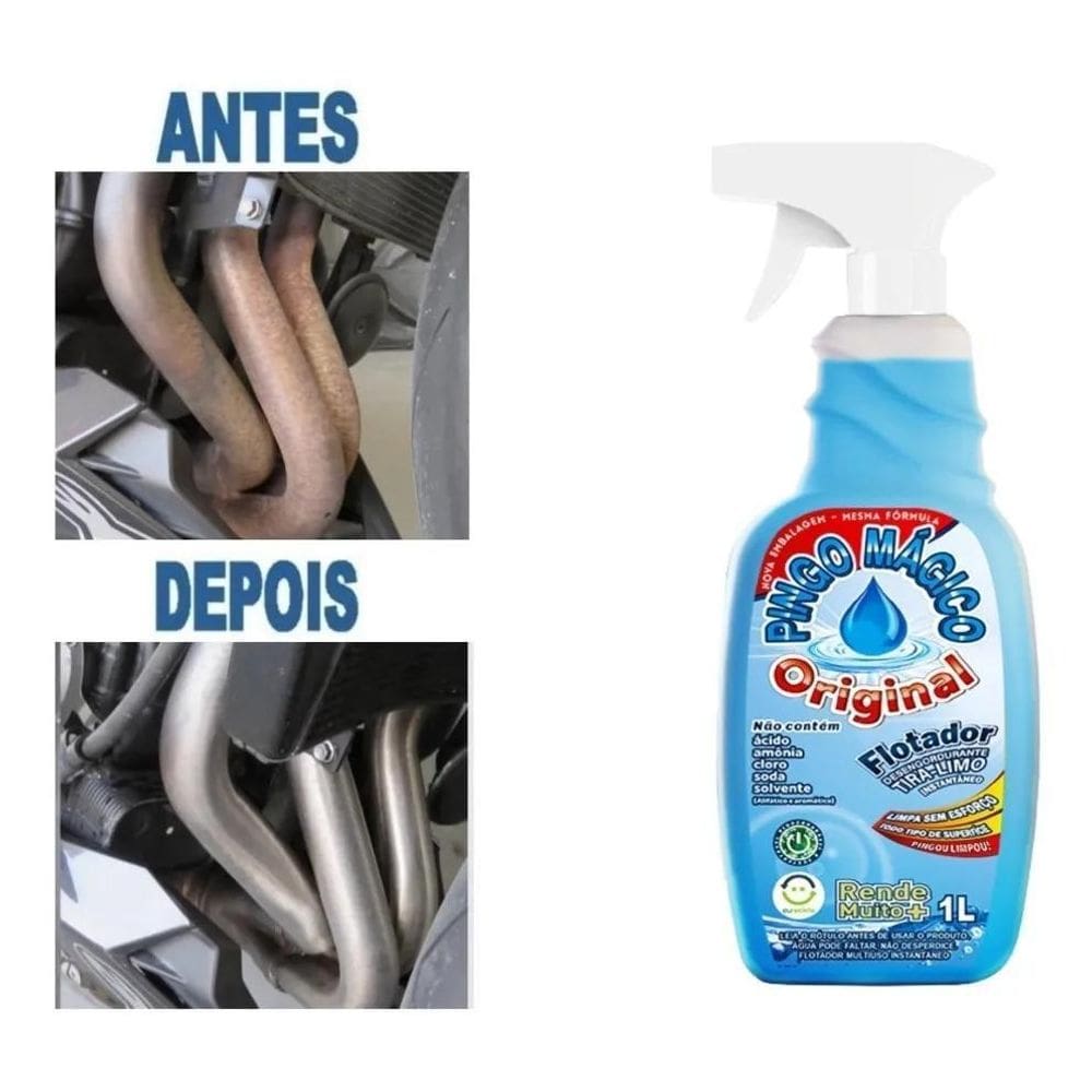 2X Limpa Motor Corrente De Moto Remove Graxa E Óleo 1 Litro