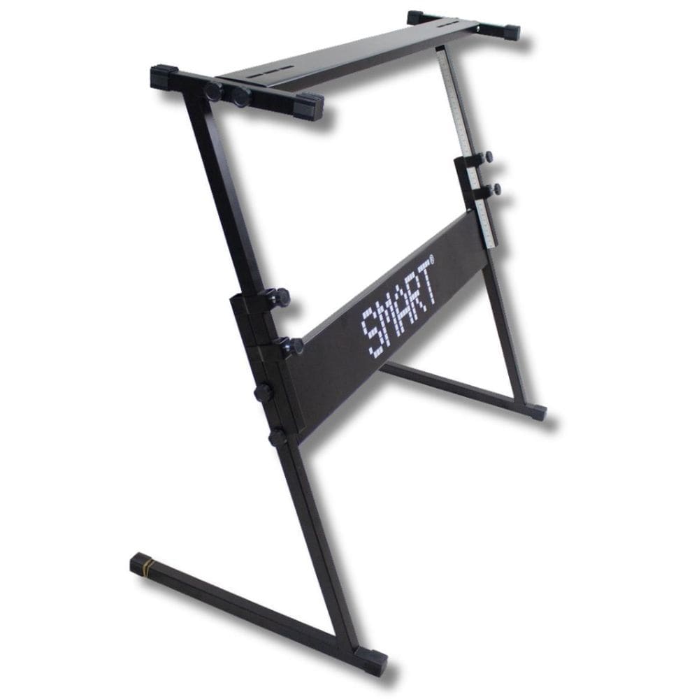 Suporte Teclado Piano Em Z Reforçado Metal Preto Smart Sm002