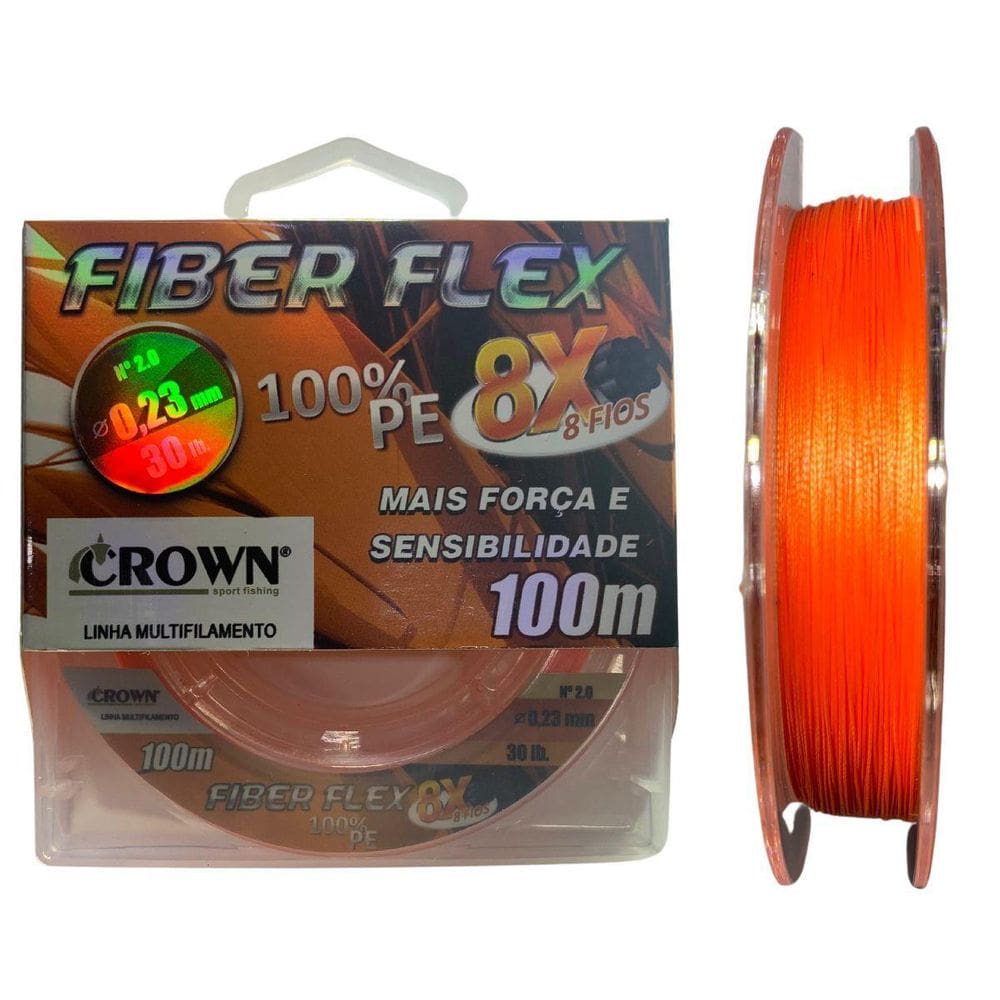 Linha Multifilamento 8Fios Fiber Flex 100M Resistente Opções