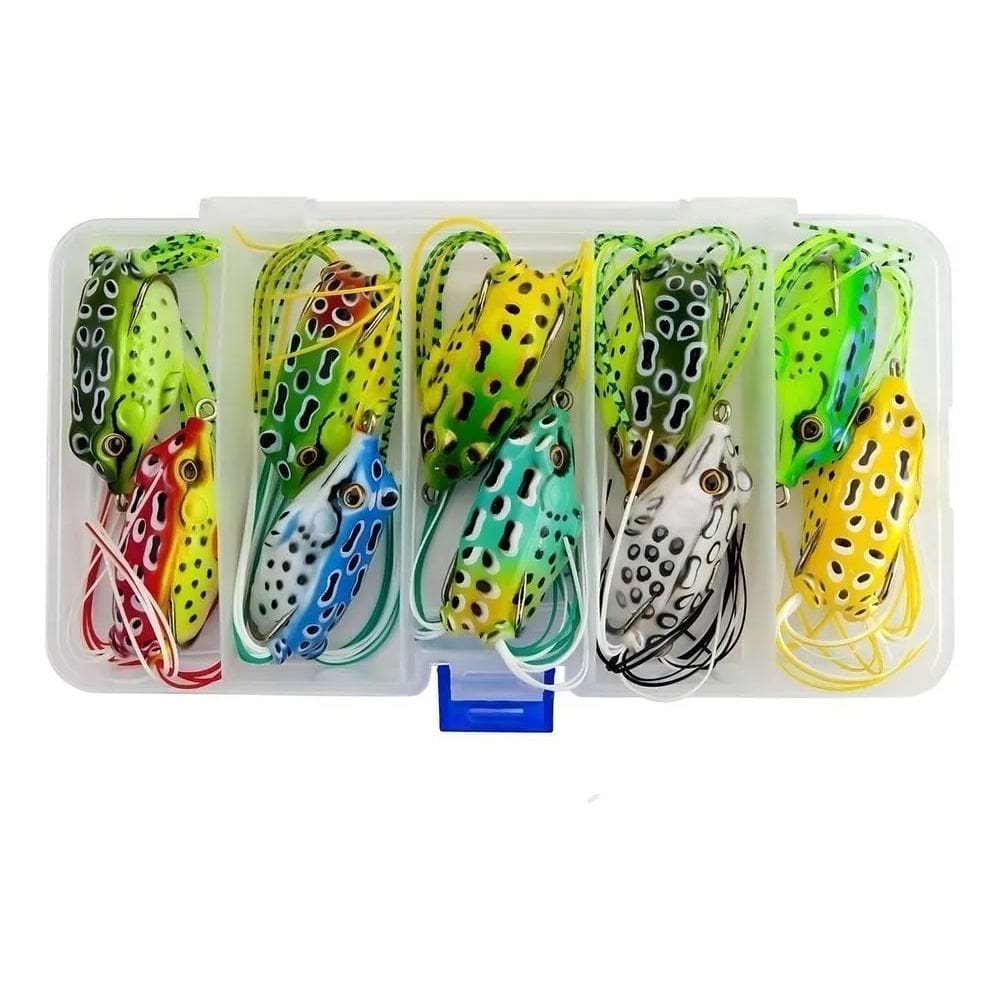 2X 10 Isca Artificial - Frog Sapo Anti Enrosco Sapinho Iscas