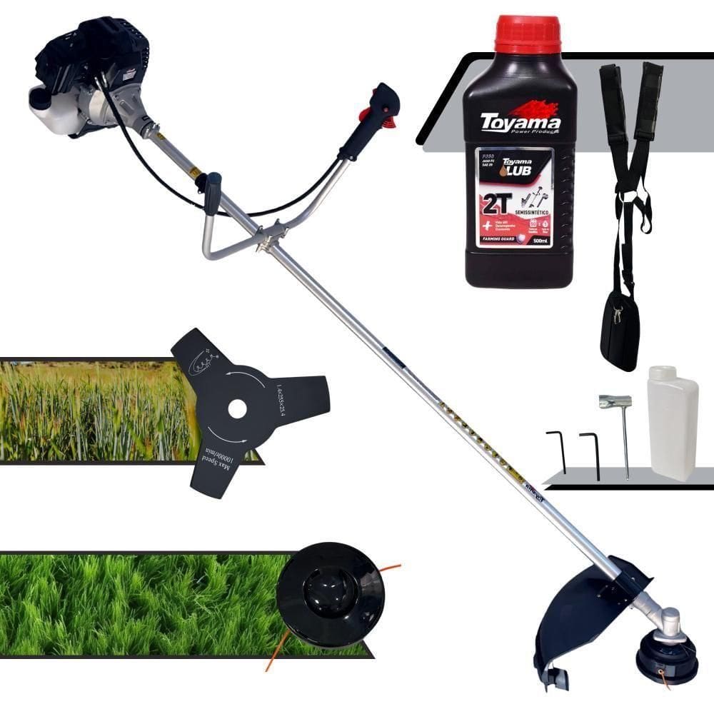 Roçadeira Robusta Toyama Rt43lb25a 1,7hp 43cc + Óleo Toyama