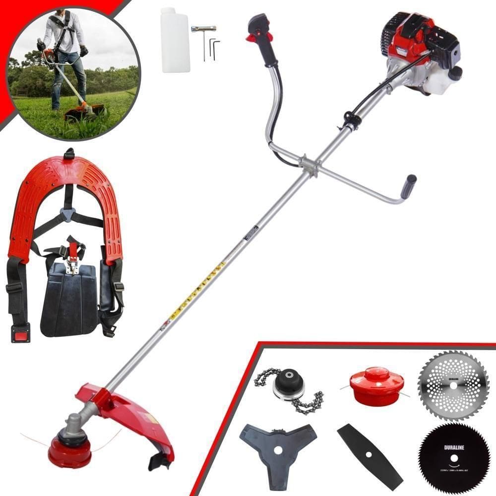 Roçadeira Toyama Rt52l 52cc + Facas 2p 3p 40d 80d E Trimmer