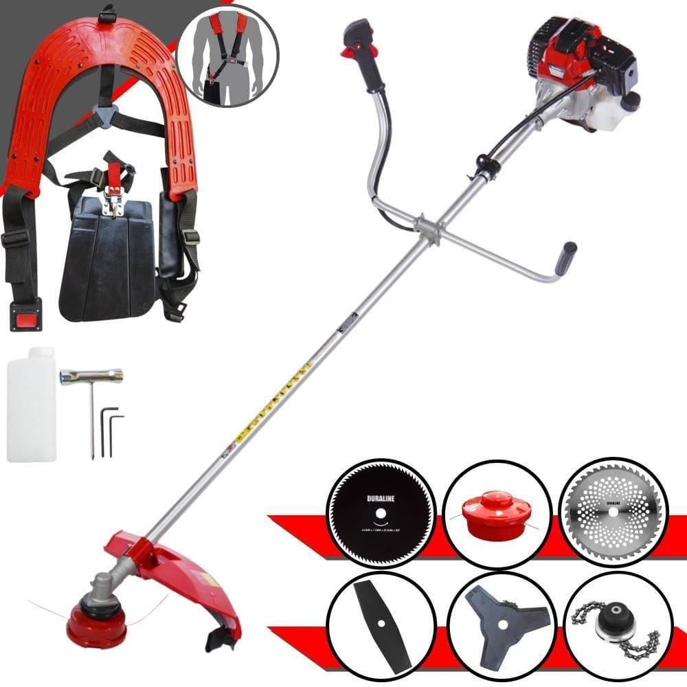 Roçadeira Lateral Toyama Rt52-l 52cc + 4 Lâminas E Trimmer