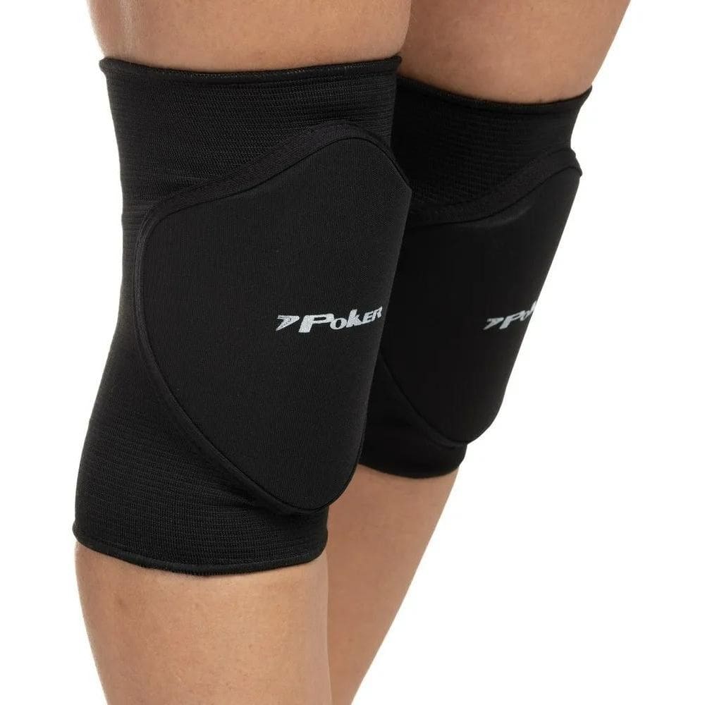 2X Joelheira Infantil Poker Pró Indoor Junior Preta - 064430