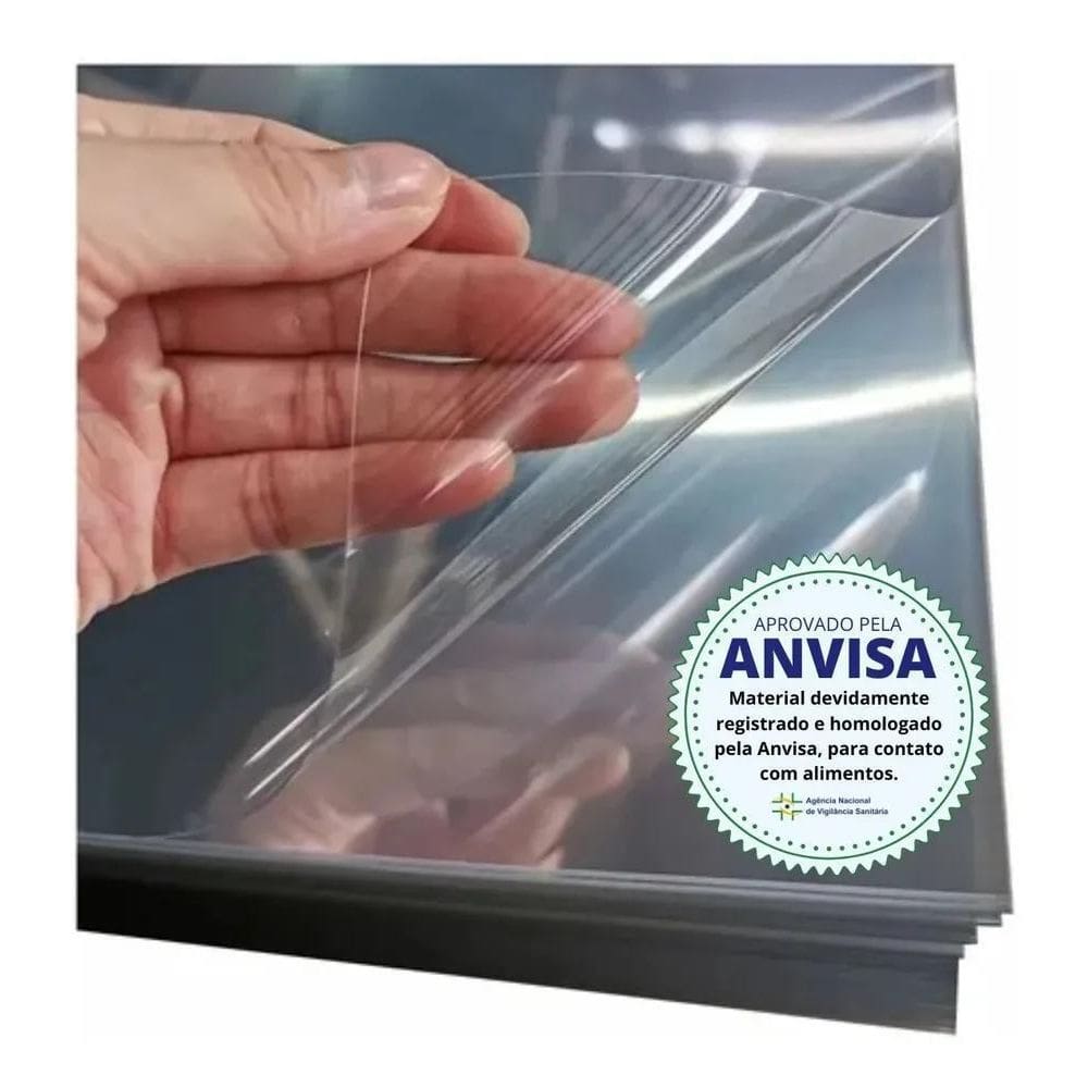100 Folhas De Acetato Pet Transparente A4 21X30 Cm 0,20 Esp