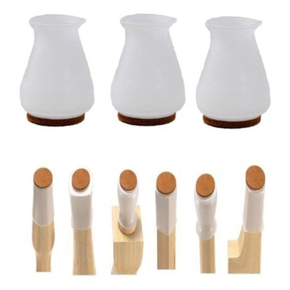 Kit 32 Proteção Pezinho Protetor Silicone Feltro 15Mm A 23Mm