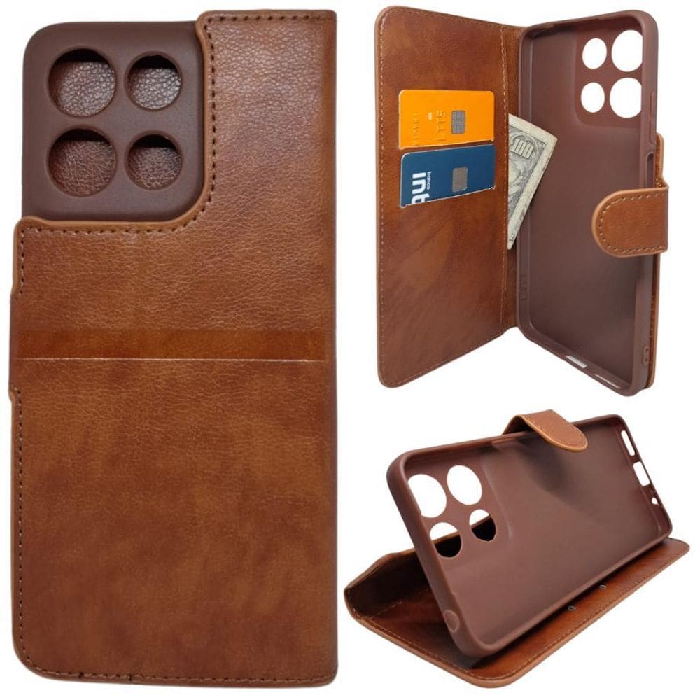 Kit Capa Carteira Compatível Com Motorola G15 + Película 3D