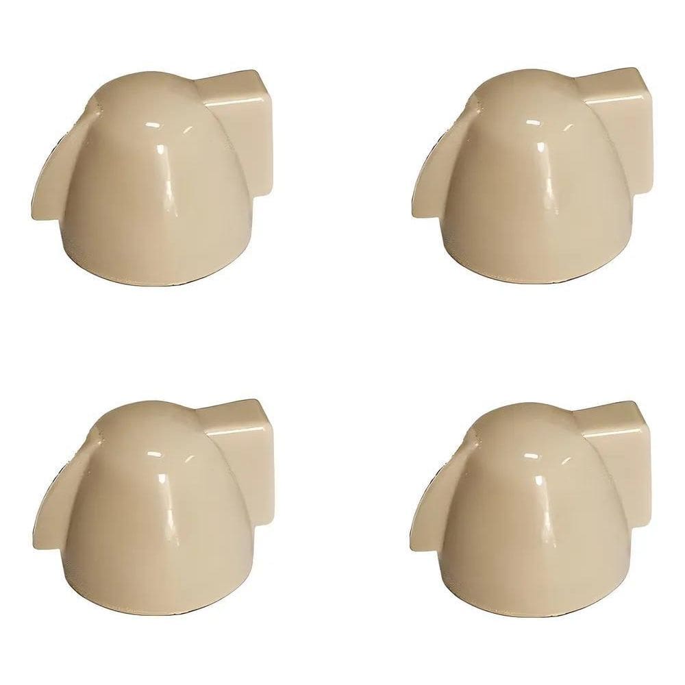 Kit 4 Knobs Chicken Head Velvet Guitarra Baixo Branco