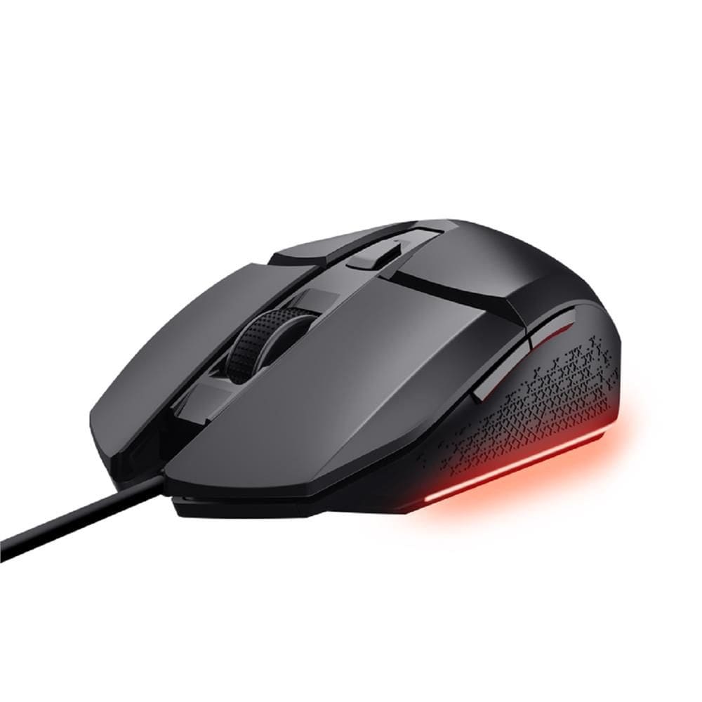 Mouse Com Fio Gamer Trust GXT 109P Felox, ABS, UBS 2.0, 6 Botões, DPI 6.400, Preto