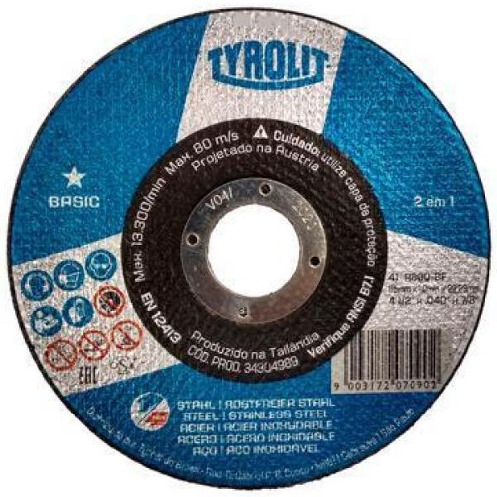Disco De Corte Deep Cut 4.1/2X1X7/8 2In1 34304989 Tyrolit