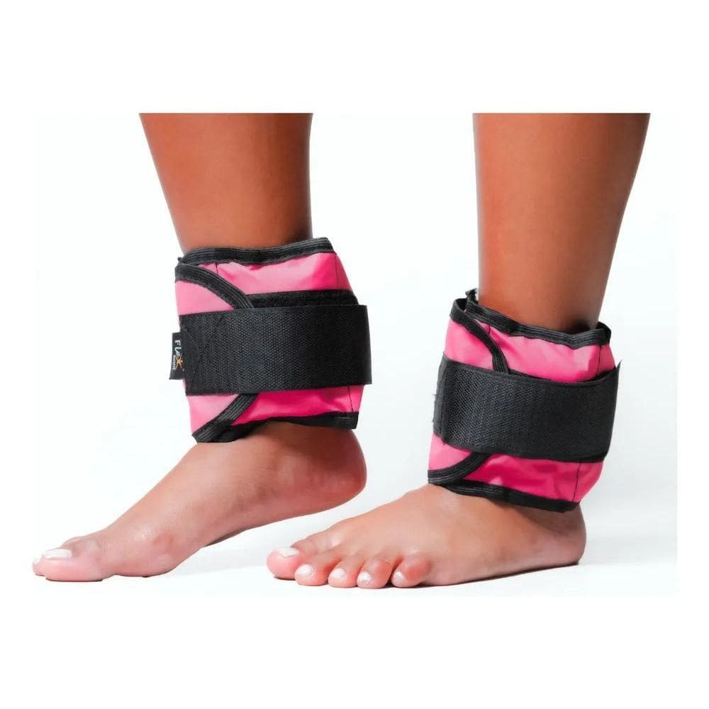 2X Caneleira De Peso 2Kg Rosa Par Tornozeleira Peso Academia