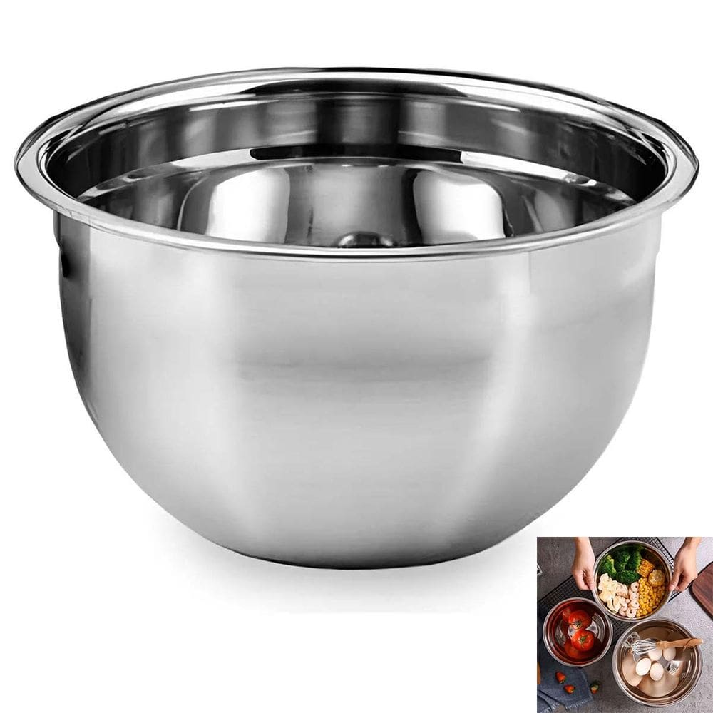 Tigela Inox Bowl Bacia Cumbuca Cozinha Receita Preparo Casa Lanchonete Restaurante Versatil Multiuso