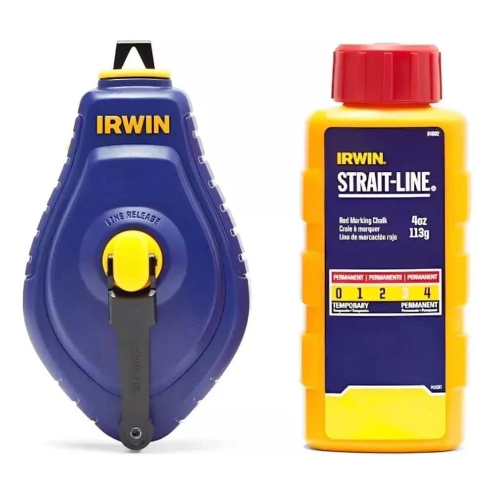 2X Kit Giz De Linha Abs 30 Metros Vermelho 64495 Irwin