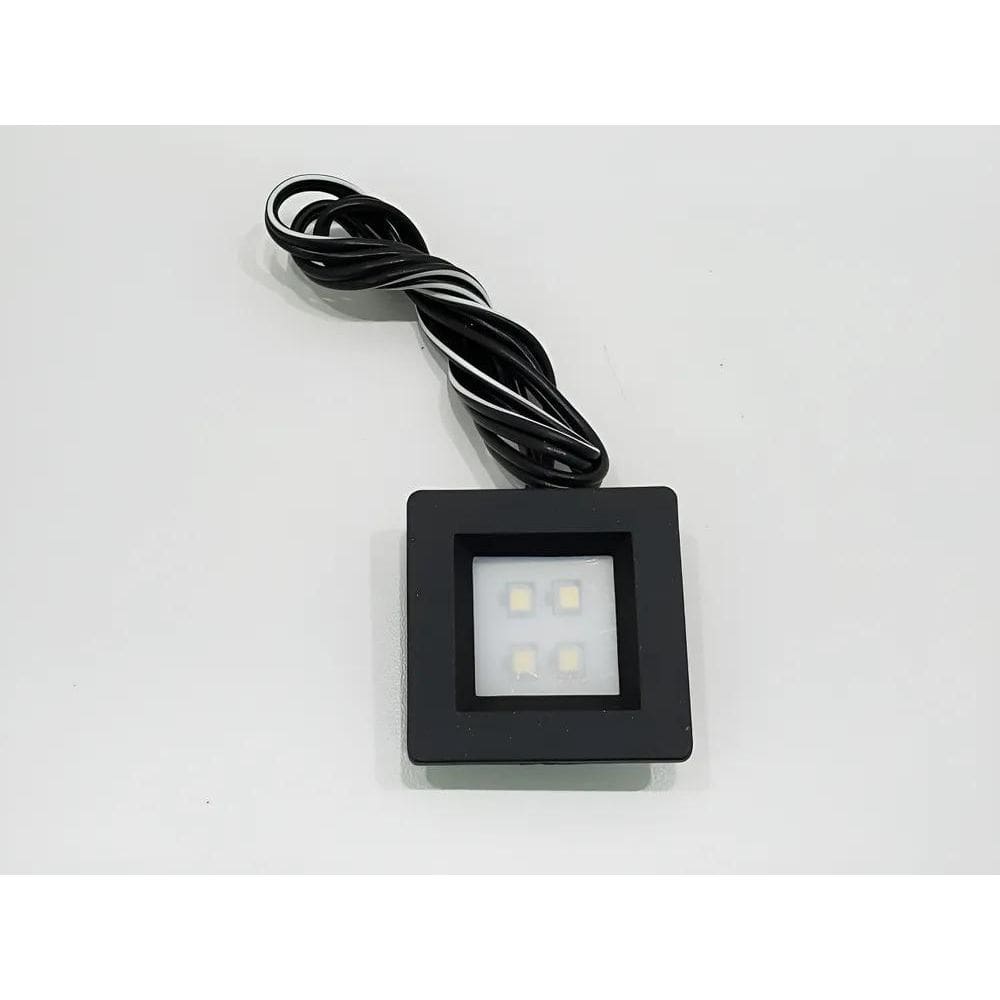 Luminária/Spot De Led Quadrada Para Móveis 4 Opçõ Preto Quen