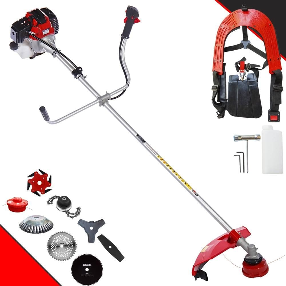 Roçadeira Multifunções Completa Toyama RT43L À Gasolina Motor 2T 43cc 1,7HP Alta Rotação Ideal Para Todos os Tipos de Trabalhos Com 8 Opções de Cortes