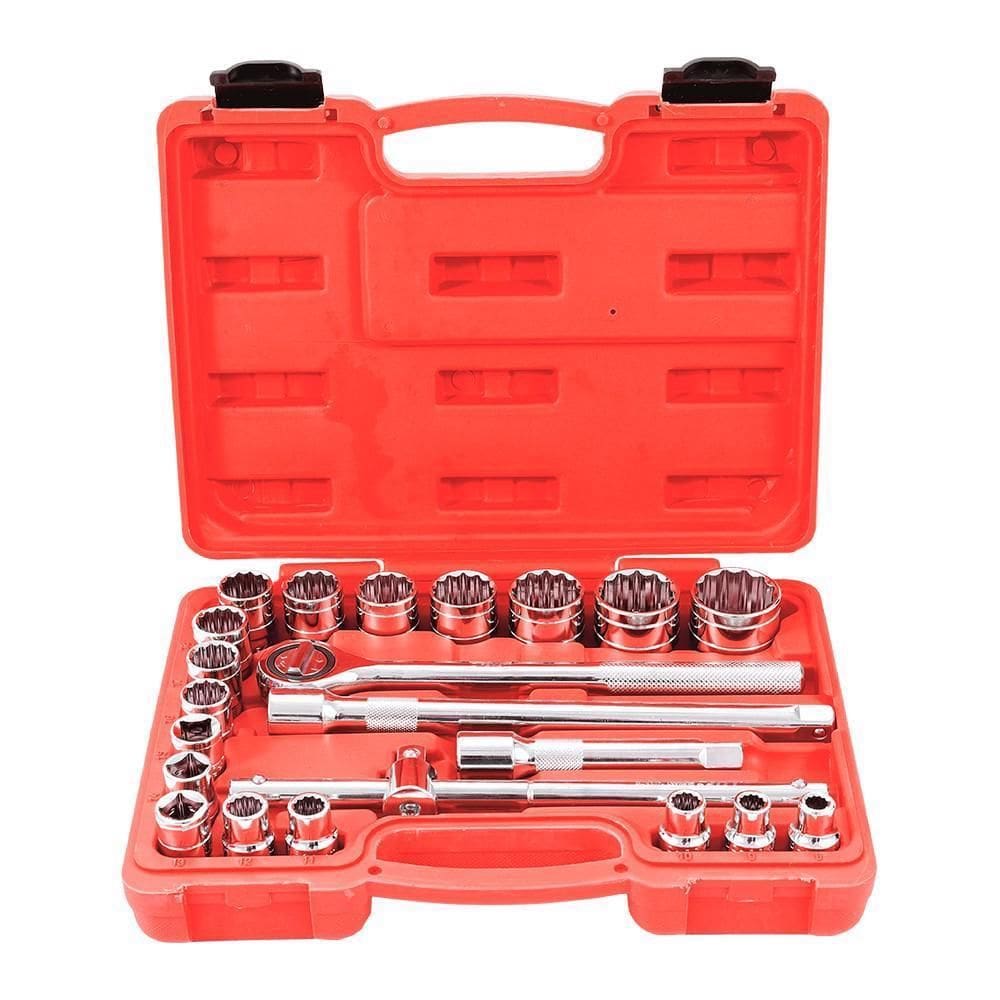 Jogo De Soquetes Estriados Encaixe 1/2`` 22 Peças - Noll