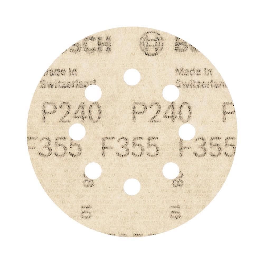 Disco De Lixa 125Mm Gr. 240 Com 5 Peças - Bosch