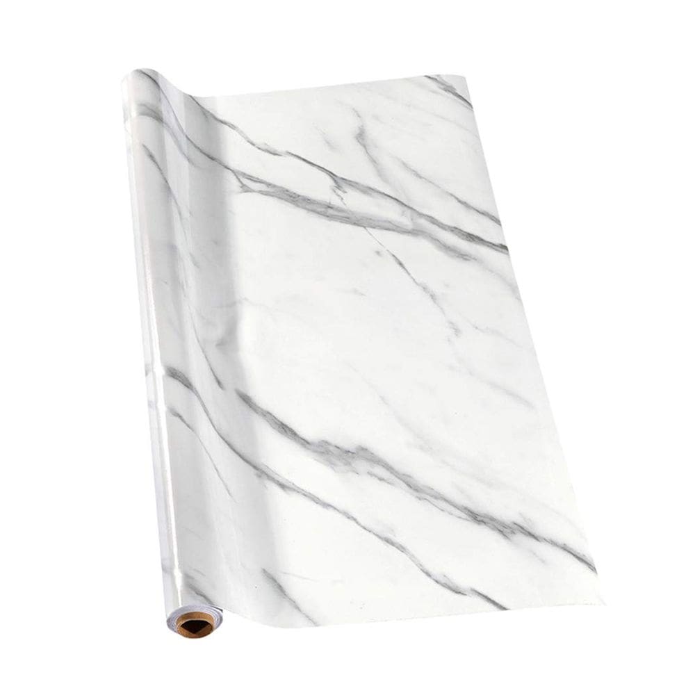 Papel de Parede Autocolante Adesivo Marmore Falso Envelopamento Obra Construçao Banheiro Casa Cozinha Quarto Moveis