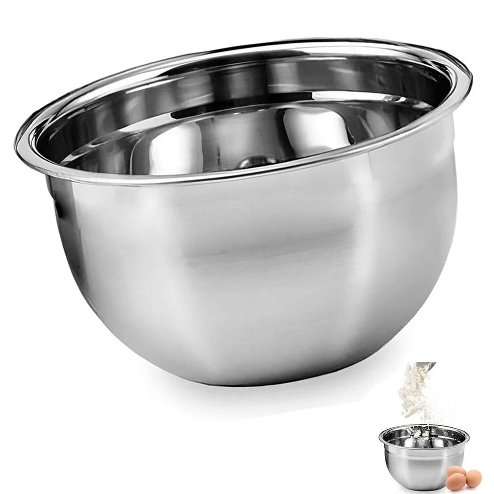 Tigela Inox Bowl Bacia Cumbuca Preparo Receita Multiuso Resistente Versatil Casa Cozinha Restaurante Lanchonete