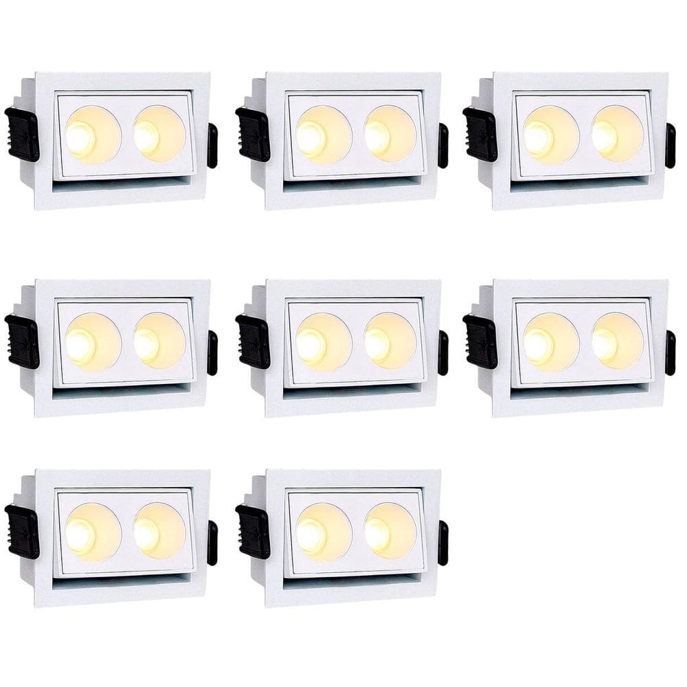 8 Mini Spot Downlight Direcionável Embutir Pontual Bet94