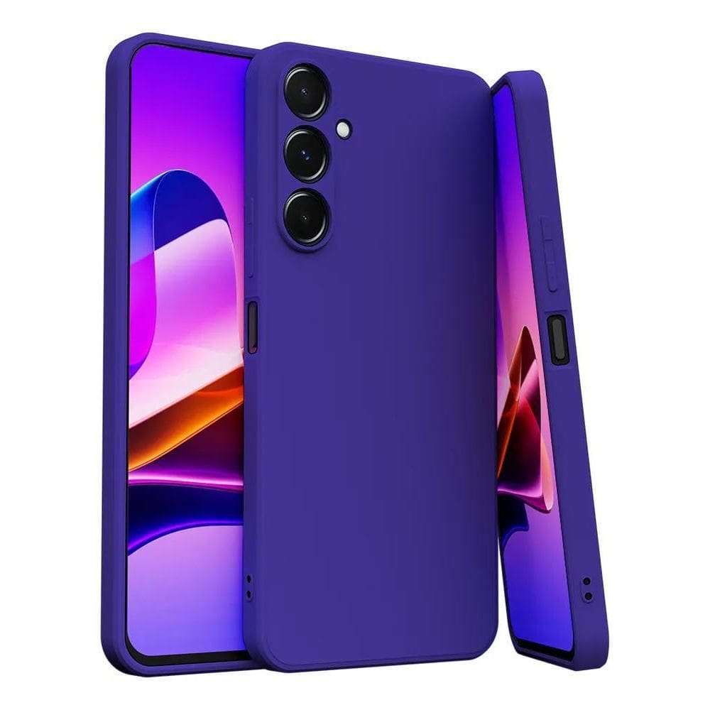 Capa Capinha Para Galaxy S23 Silicone Aveludado Com P Azul B