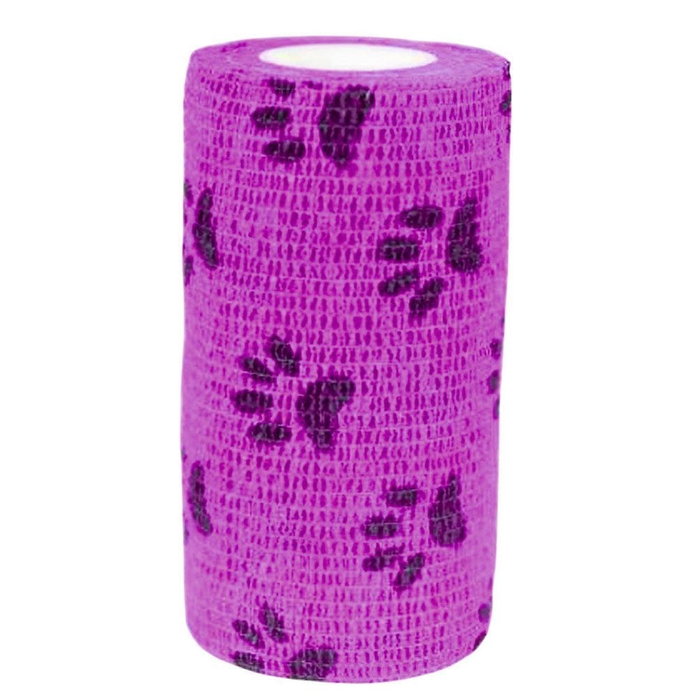 Bandagem 10Cm X 2Mt - Patinhas Rosa