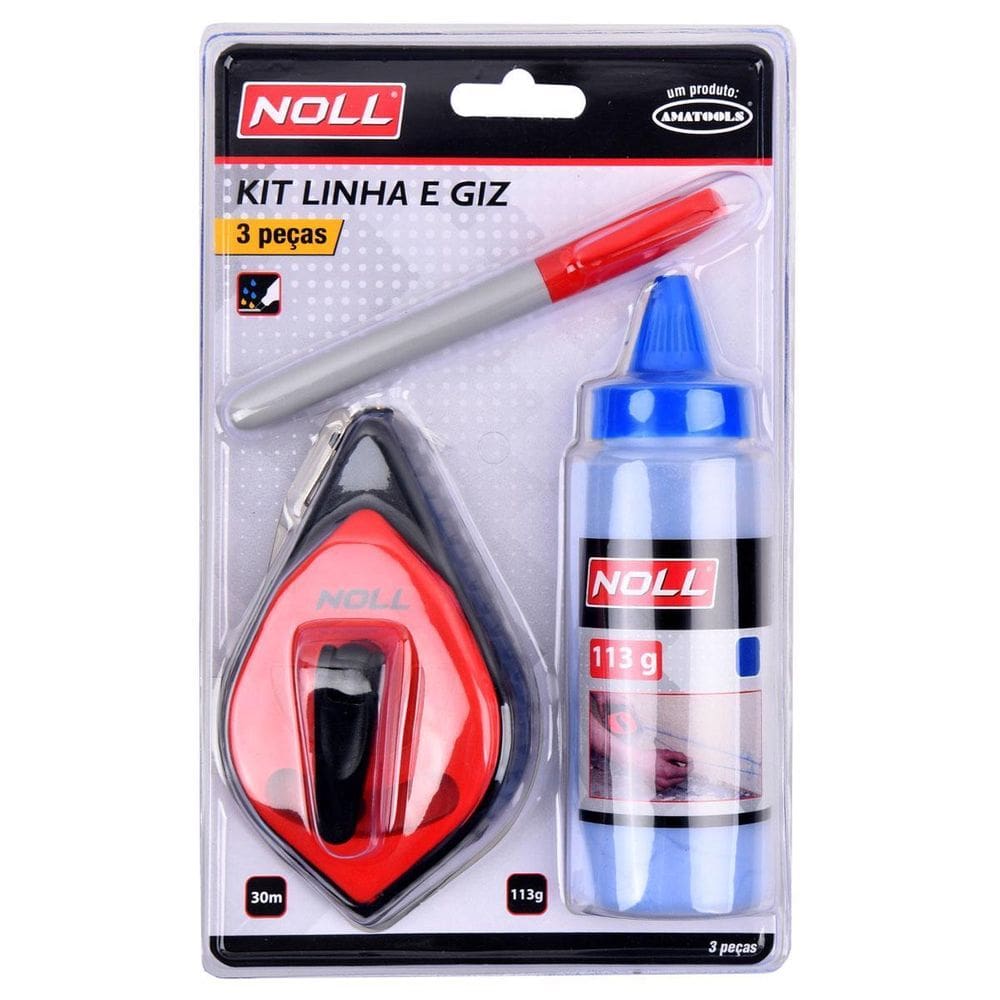 Kit Linha E Giz Com 3 Peças 644,0001 - Noll