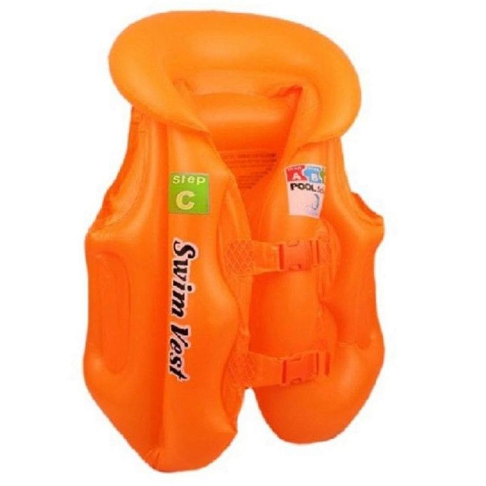 Colete inflável infantil pequeno salva vidas pvc piscina