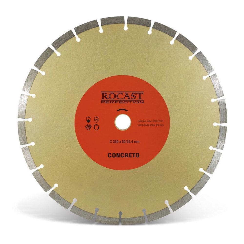 Disco Diamantado Para Concreto 14`` 350Mm 34,0006 - Rocast