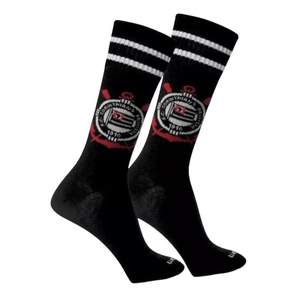 2X Meião De Futebol Corinthians Infantil/Juvenil - Oficial