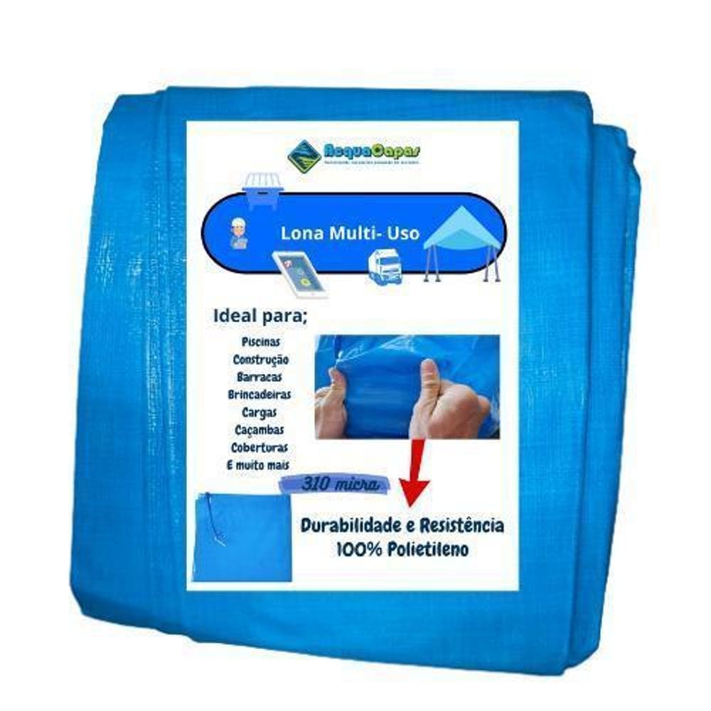 Lona Polietileno 8X4 Grossa 300 Micras Multiuso Impermeável