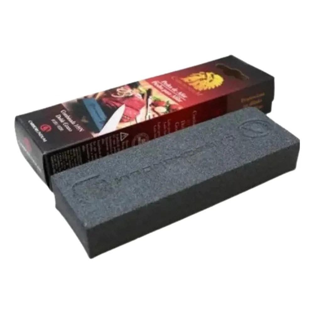 2X Pedra Afiar Amolar Faca Dupla Carborundum N 108 20Cm Pret