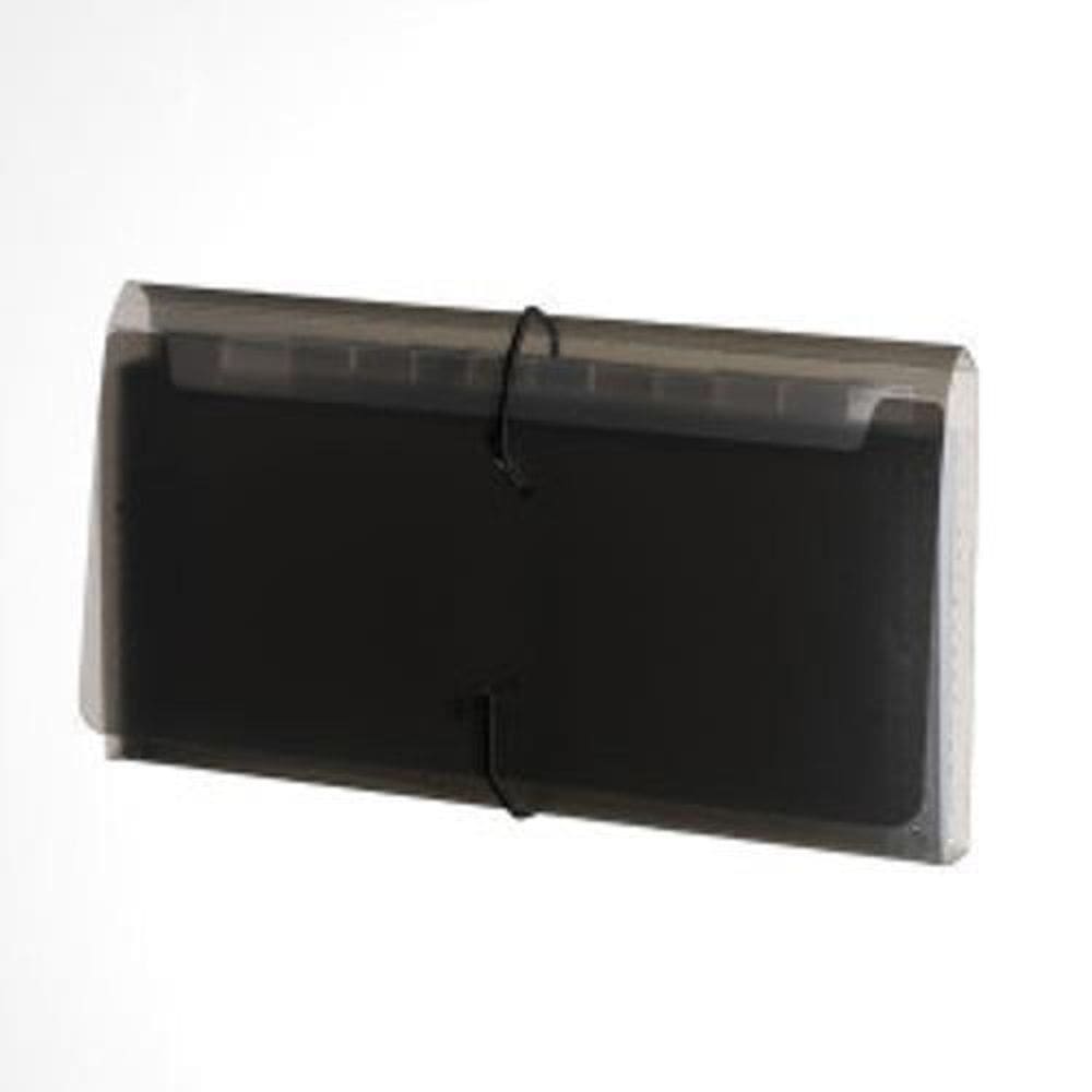 Pasta Plascony Sanfonada Cheque 12 Divisórias Fume Line