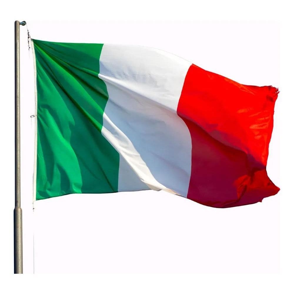 2X Bandeira Itália Italiana Poliéster - 150X90Cm 24Hs