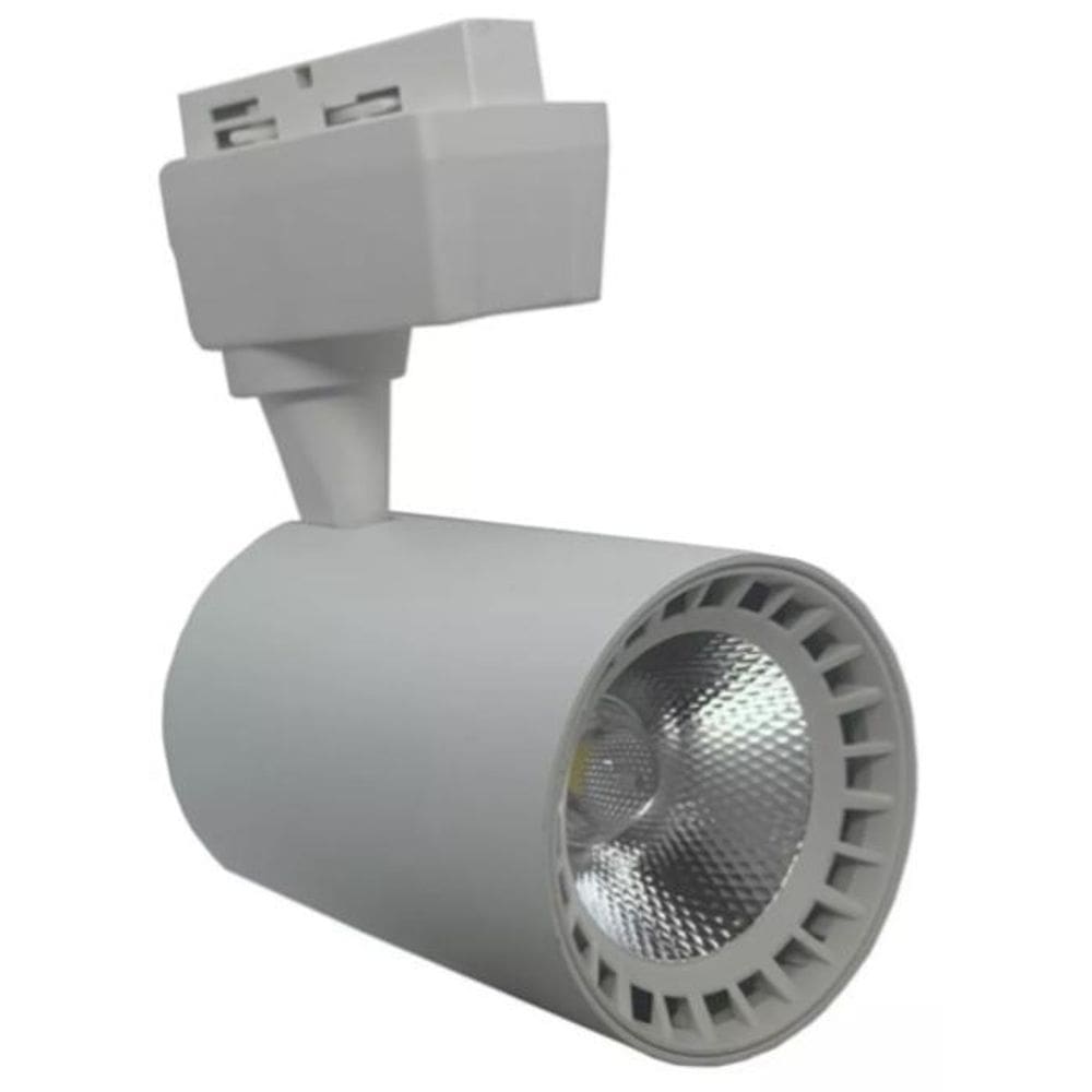 Spot De Trilho Carcaca Branca 10W Sobrep B Quente St1810Bq