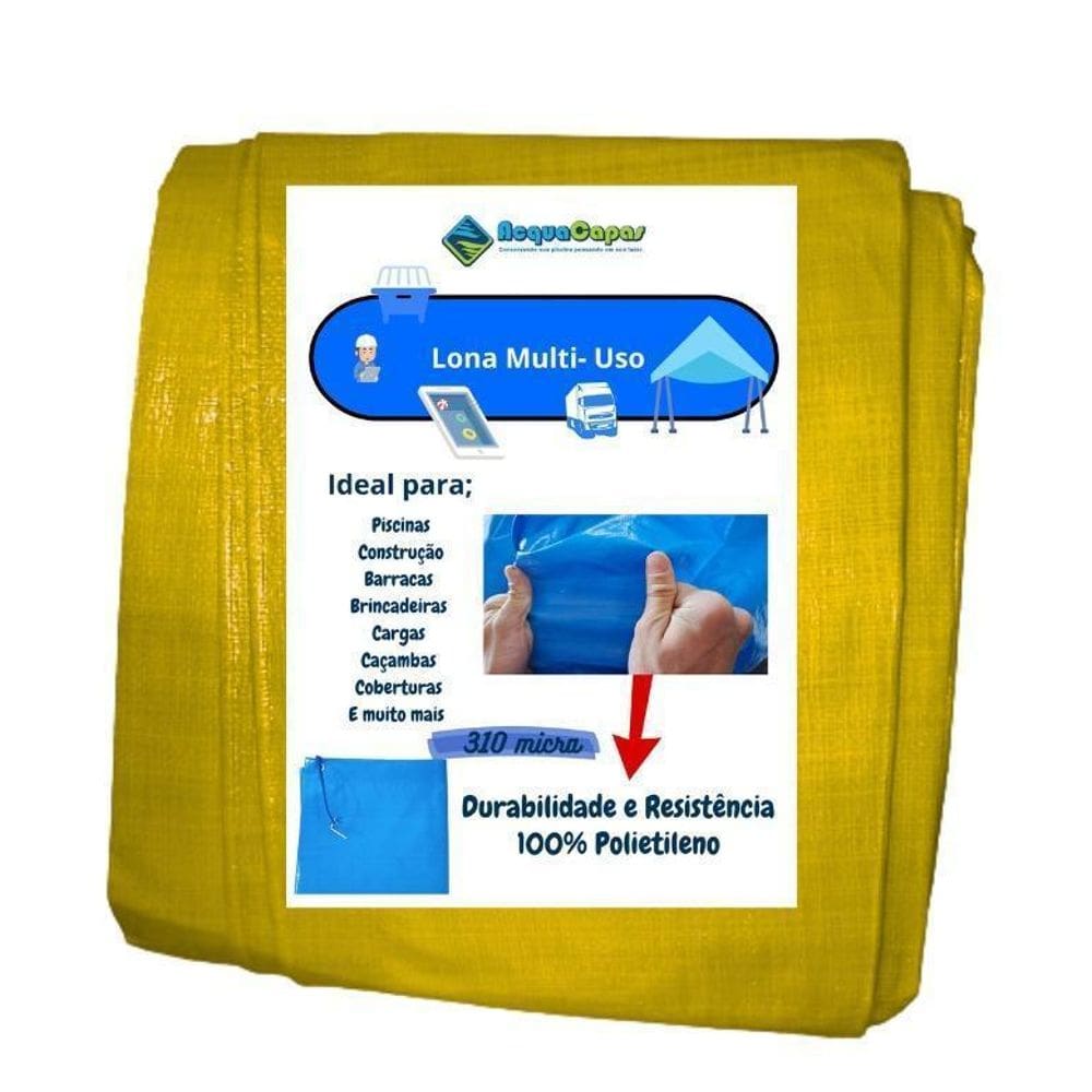 Lona Polietileno 5X3 Grossa 300 Micras Multiuso Impermeável