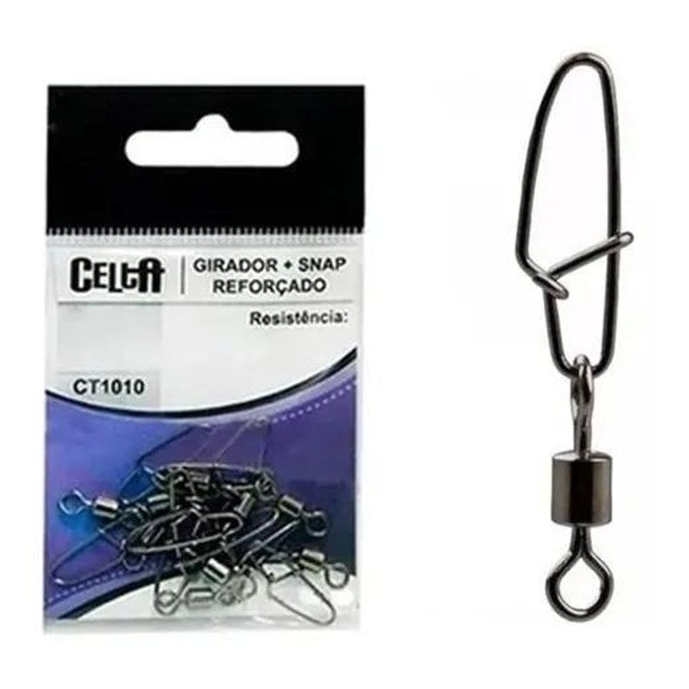 2X Girador Com Snap Celta Reforçado N 3 Com 10 Unidades 36 K