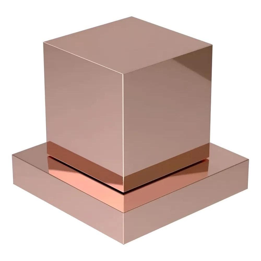 Acabamento Para Registro Quadrado Padrão Deca Rose Brilha Rose